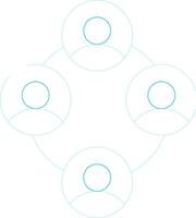 Networking with People Creative Icon Design vector