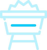 Mine Cart Creative Icon Design vector