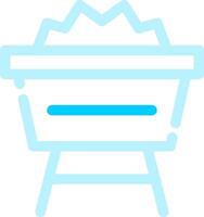 Mine Cart Creative Icon Design vector