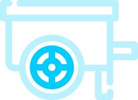 Wheelbarrow Creative Icon Design vector