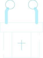 Pulpit Creative Icon Design vector