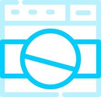 Washing Machine Creative Icon Design vector