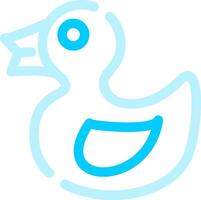 Rubber Duck Creative Icon Design vector