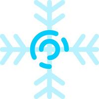 diseño de icono creativo de copo de nieve vector