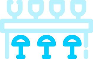 Bar Counter Creative Icon Design vector