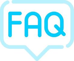 FAQ Creative Icon Design vector