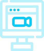 Video Conference Creative Icon Design vector