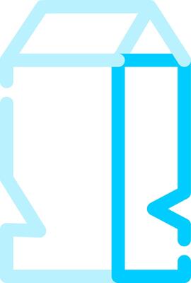 Milk Carton Creative Icon Design