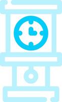 Grandfather Clock Creative Icon Design vector