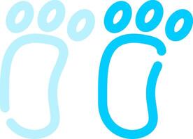 Footprint Creative Icon Design vector