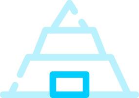 Pyramid Creative Icon Design vector