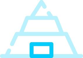 Pyramid Creative Icon Design vector