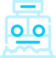 Ticket Box Creative Icon Design vector