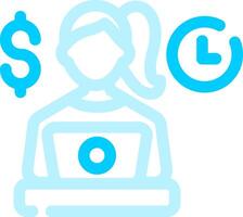 Freelancing Creative Icon Design vector