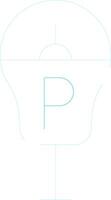 Parking Meter Creative Icon Design vector