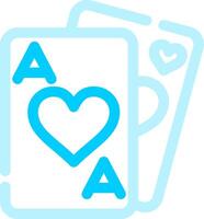 Playing Cards Creative Icon Design vector
