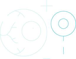 Manual Eye Examination Creative Icon Design vector