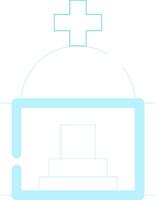 Mausoleum Creative Icon Design vector