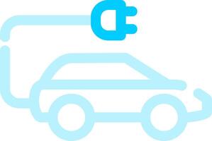 diseño de icono creativo de coche eléctrico vector