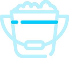 Bucket Creative Icon Design vector