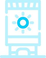 Sun Cream Creative Icon Design vector