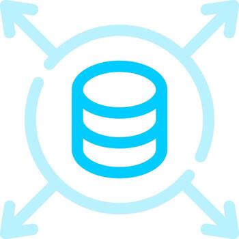 datos impulsado creativo icono diseño vector