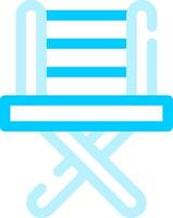 Fishing Chair Creative Icon Design vector
