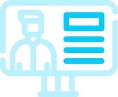 Online Lecture Creative Icon Design vector