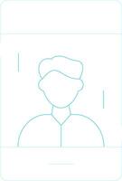 Influencer Male Creative Icon Design vector