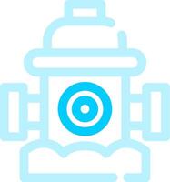 Fire Hydrant Creative Icon Design vector