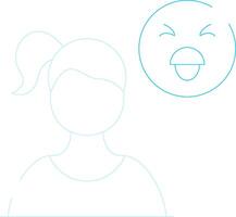 Disgusted Creative Icon Design vector