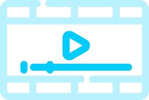 Video Player Creative Icon Design vector