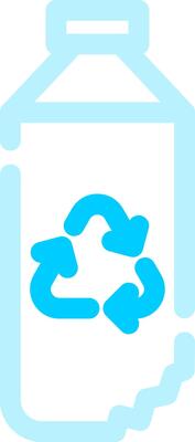 Water Bottle Creative Icon Design