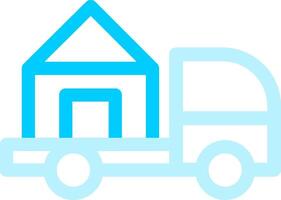 Moving Truck Creative Icon Design vector