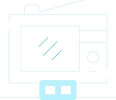 Digital Television Creative Icon Design vector