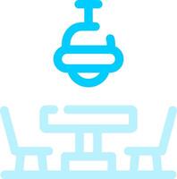 Dining Table Creative Icon Design vector
