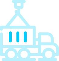 Container Truck Creative Icon Design vector