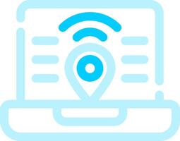 Digital Nomad Hub Creative Icon Design vector