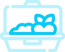 Lunch Box Creative Icon Design vector