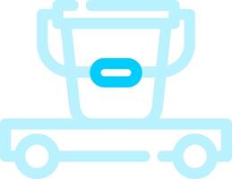 Cleaning Cart Creative Icon Design vector