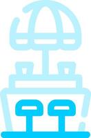 Beach Bar Creative Icon Design vector