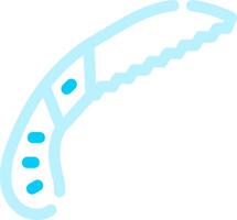 Pruning Saw Creative Icon Design vector