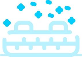 Inflatable Sled Creative Icon Design vector