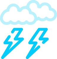 Lightning Creative Icon Design vector