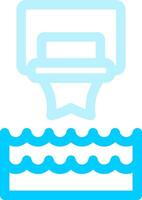 Water Basketball Creative Icon Design vector