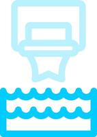 Water Basketball Creative Icon Design vector