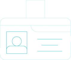 Identification Card Creative Icon Design vector
