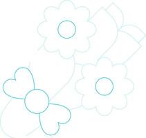 Flower Bouquet Creative Icon Design vector