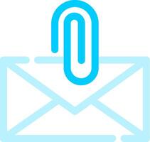 Attach File Email Creative Icon Design vector