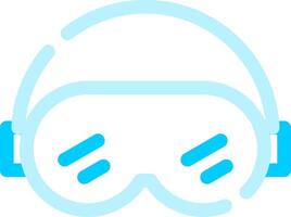 Ski Goggles Creative Icon Design vector